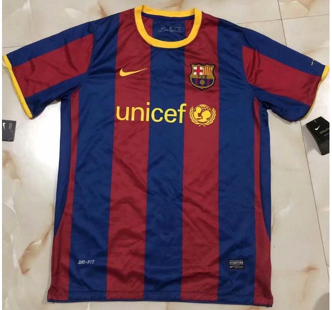 2010-11 Barcelona Retro Home Kit Soccer Jersey